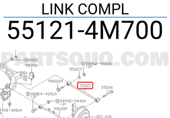 Nissan 551214M700 LINK COMPL