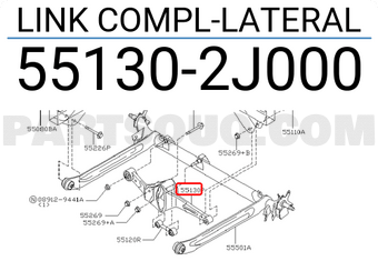 Nissan 551302J000 LINK COMPL-LATERAL
