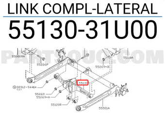 Nissan 5513031U00 LINK COMPL-LATERAL