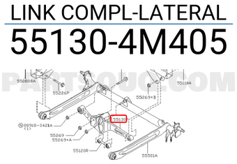 Nissan 551304M405 LINK COMPL-LATERAL
