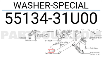 Nissan 5513431U00 WASHER-SPECIAL