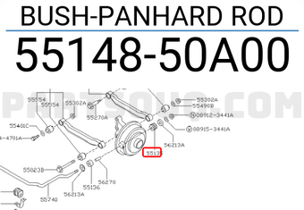 Nissan 5514850A00 BUSH-PANHARD ROD