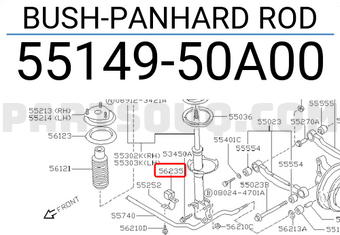 Nissan 5514950A00 BUSH-PANHARD ROD