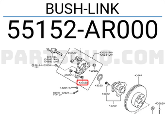 Nissan 55152AR000 BUSH-LINK