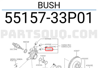 Nissan 5515733P01 BUSH
