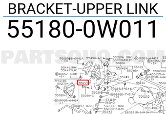 Nissan 551800W011 BRACKET-UPPER LINK