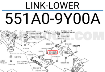Nissan 551A09Y00A LINK-LOWER