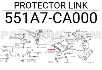 Nissan 551A7CA000 PROTECTOR LINK