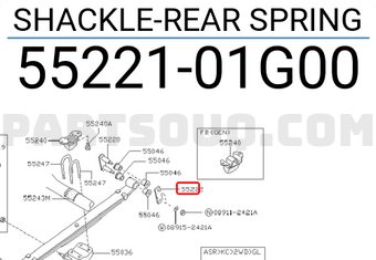 Nissan 5522101G00 SHACKLE-REAR SPRING
