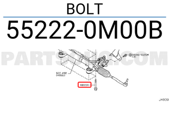 Nissan 552220M00B BOLT