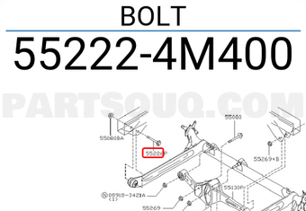 Nissan 552224M400 BOLT