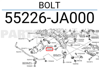 Nissan 55226JA000 BOLT