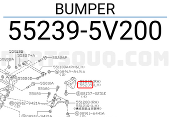 Nissan 552395V200 BUMPER