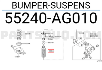 Nissan 55240AG010 BUMPER-SUSPENS