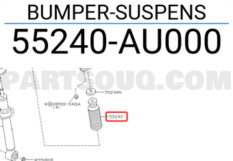 Nissan 55240AU000 BUMPER-SUSPENS