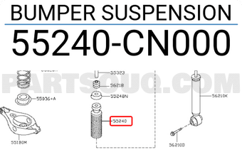 Nissan 55240CN000 BUMPER SUSPENSION