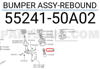 Nissan 5524150A02 BUMPER ASSY-REBOUND