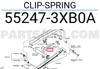 Nissan 552473XB0A CLIP-SPRING