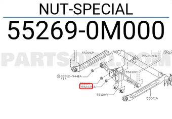 Nissan 552690M000 NUT-SPECIAL