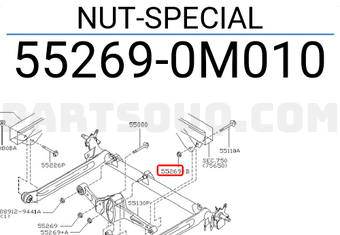 Nissan 552690M010 NUT-SPECIAL