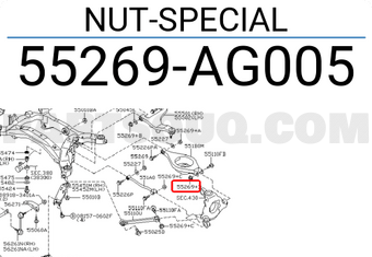 Nissan 55269AG005 NUT-SPECIAL