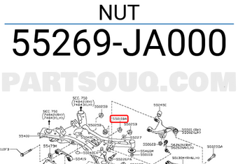 Nissan 55269JA000 NUT