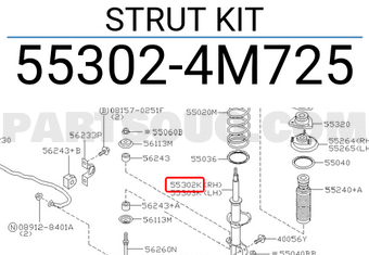 Nissan 553024M725 STRUT KIT
