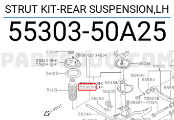 Nissan 5530350A25 STRUT KIT-REAR SUSPENSION,LH