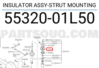 Nissan 5532001L50 INSULATOR ASSY-STRUT MOUNTING