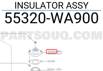Nissan 55320WA900 INSULATOR ASSY
