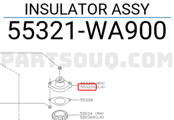 Nissan 55321WA900 INSULATOR ASSY