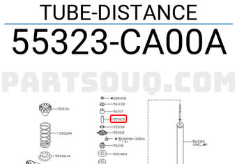 Nissan 55323CA00A TUBE-DISTANCE