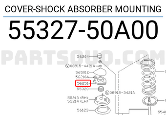 Nissan 5532750A00 COVER-SHOCK ABSORBER MOUNTING