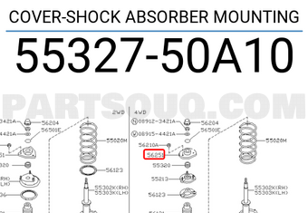 Nissan 5532750A10 COVER-SHOCK ABSORBER MOUNTING