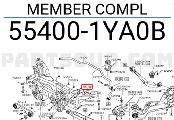 Nissan 554001YA0B MEMBER COMPL