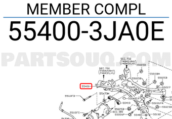 Nissan 554003JA0E MEMBER COMPL