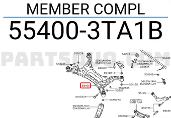 Nissan 554003TA1B MEMBER COMPL