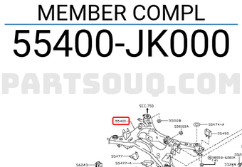 Nissan 55400JK000 MEMBER COMPL