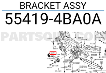 Nissan 554194BA0A BRACKET ASSY