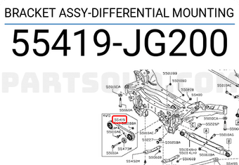 Nissan 55419JG200 BRACKET ASSY-DIFFERENTIAL MOUNTING