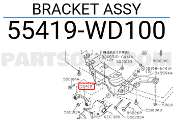 Nissan 55419WD100 BRACKET ASSY