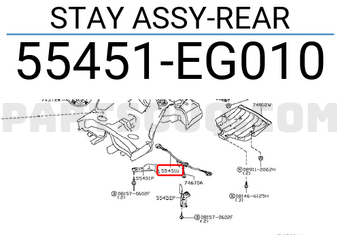 Nissan 55451EG010 STAY ASSY-REAR