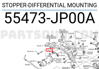 Nissan 55473JP00A STOPPER-DIFFERENTIAL MOUNTING