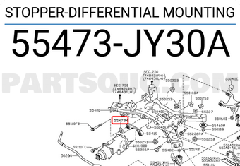 Nissan 55473JY30A STOPPER-DIFFERENTIAL MOUNTING