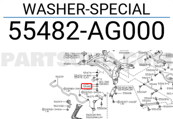 Nissan 55482AG000 WASHER-SPECIAL