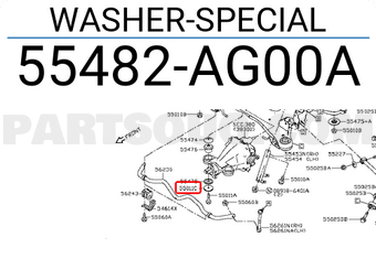 Nissan 55482AG00A WASHER-SPECIAL