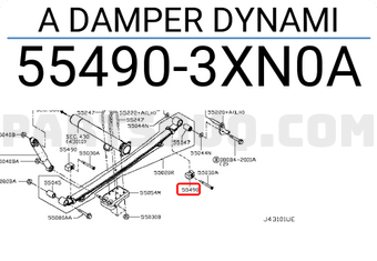 Nissan 554903XN0A A DAMPER DYNAMI