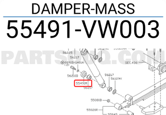 Nissan 55491VW003 DAMPER-MASS