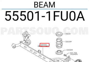 Nissan 555011FU0A BEAM