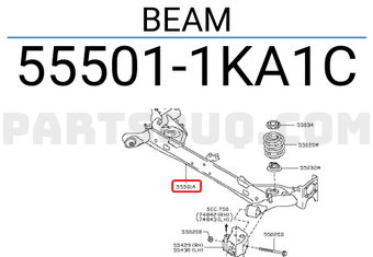 Nissan 555011KA1C BEAM